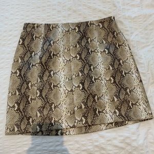 M Boutique snakeprint mini skirt